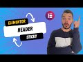 Elementor Sticky Header - Super Simple!