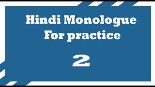 Hindi Monologue | By NSD graduate som |