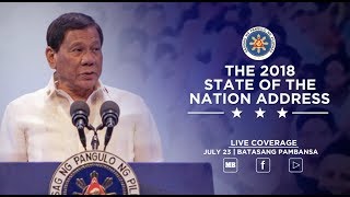 LIVE: #SONA2018 of President Rodrigo Duterte