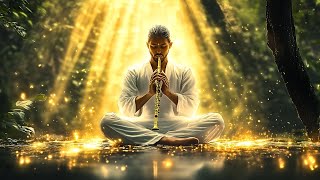 Divine Flute Meditation | Healing Sounds for Inner Peace, Golden Light Energy, Spiritual Awakening