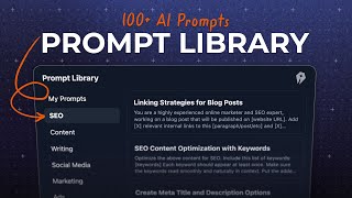 How to Use  the AI Prompt Library in RightBlogger Chat