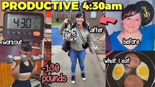 My 4:30 AM PRODUCTIVE DAILY ROUTINE | EXACTLY How I Lost 130 Pounds \u0026 Keep It Off