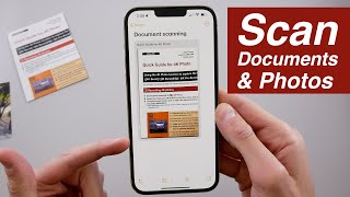 How to Scan Documents & Photos on iPhone