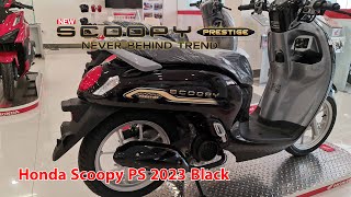 honda scoopy 110i 2023 black prestige