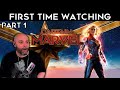 DC fans  First Time Watching Marvel- Captain Marvel - Movie Reaction -Part 1/2