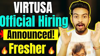 Virtusa Biggest Hiring Announced | OFF Campus Drive For 2025, 2024 Batch | Fresher