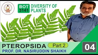 BOT-3141 Pteropsida (Part-02) - Diversity of Plants - Lecture # 04