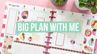 Plan With Me // Big Happy Planner // Stronger Together Sticker Book // August 3-9, 2020