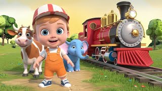 Dream Choo Choo Train Baby Animals | Nursery Rhymes \u0026 Kids Songs - Flipup Monday Rhymes