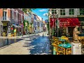 outdoor coffee shop ambience in breda netherlands with smooth jazz street ambience