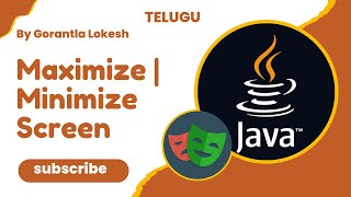 Part 15: Maximize | Minimize Screen Browser Using Playwright Java | #telugu #playwright #java