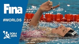 Katinka Hosszu | Interview (100m Backstroke)| 2014 FINA World Swimming Championships Doha