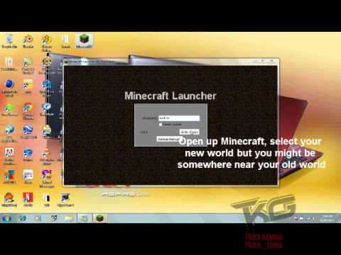 How to get you world back in Minecraft! (READ DESC) How to get you world back in Minecraft! (READ DESC)