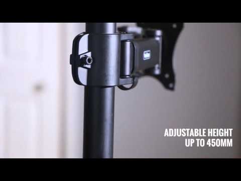 Stand V001 Single Monitor Mount By Vivo Vonhaus Led Lcd Vonhaus Single Arm Monitor Desk Mount