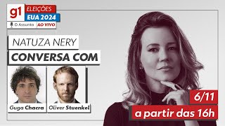 O Assunto AO VIVO: Natuza Nery conversa com Guga Chacra e Oliver Stuenkel nesta quarta, às 16h