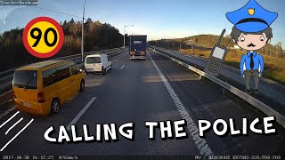 Overtaken by a small Car Towing a Van?!? Doing 90km/h! + Calling the police