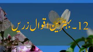 12 beautiful Urdu thoughts |  Best Aqwal e zareen  |Golden Words Mag