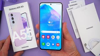 Samsung Galaxy A55 Unboxing, Hands-On & First Impressions! (Awesome Lilac)
