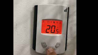 Purmo digital thermostat for underfloor heating, LCD, heating and cooling