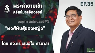 พระคำยามเช้า คริสตมาสอัศจรรย์  ตอนที่ 35 :  เหตุการณ์อัศจรรย์ #3 พงศ์พันธุ์ของหญิง