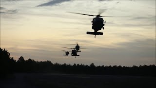 U.S. Army Paratroopers Conduct Air Assault Training - Falcon Strike 2022