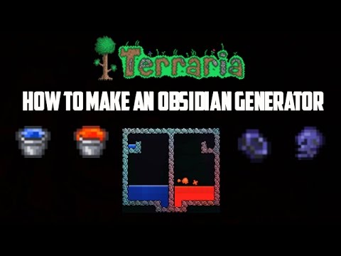 Terraria | How to make an Obsidian Generator Terraria | How to make an Obsidian Generator