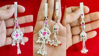 Silver Key chain designs with weight and price 2024/Silver key chain for saree with price/challa