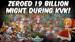 1.9 Billion Might Player ZEROED During KVK - Lords Mobile