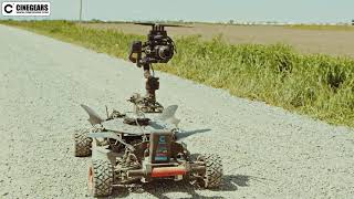 STEADYARM Testing on CINEGEARS 4 x 4 All-Wheel Drive X Gimbal Car