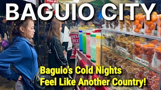 BAGUIO CITY NIGHT TOUR | Philippines Street Food \u0026 Night Walk in the Coldest City! Panagbenga 2025