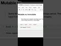 Python Mutable versus Immutable Example