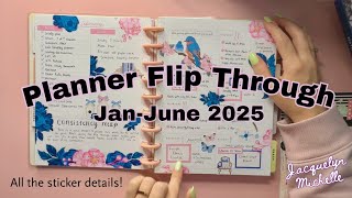 Flip through January 2025 - June 2025 in my Catchall Planner complete with all the sticker book info
