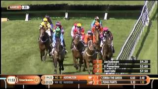 Jackabean winning Hurdle race at Hawera