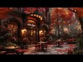 elegant autumn jazz in an outdoor cafe 🍁 gentle jazz piano music for peaceful study relax work