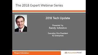 2018 Tech Update - presented by Randy Johnston; Presented June 27, 2018