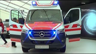 New 2018/ 2019 Mercedes Sprinter/ Ambulanz Mobile ambulance - 365° - RETTmobil 2018 expo in Germany