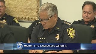 Disappointment, relief among lawmakers over police chief's retirement terms