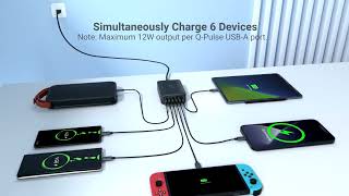 Topvork Pace 60W 6-Port Desktop Charger