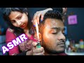 OMG Ear On Fire | ASMR Fire Massage On Ear By Barber Girl Chaitali | Head Massage & Ear Massage ASMR