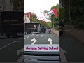 german driving school motorcycle student almost crashes into ups truck near crash priority rules