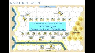 Marathon 490 av. J.-C. - Commands \u0026 Colors - CDG Solo  System - parcours de partie en français