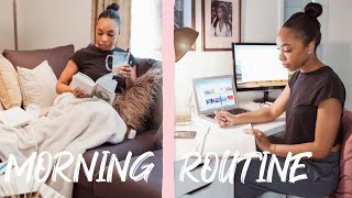 My 5AM Spring Morning Routine | Staying Healthy \u0026 Productive At Home!