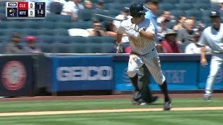 CLE@NYY: Ellsbury plates the first run with a sac fly