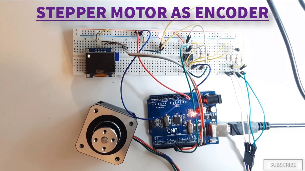 Use Stepper Motor As Rotary Encoder And OLED Display For Steps - YouTube