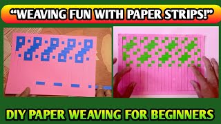 Step-by-step guide on how to weave paper using creative paper weaving patterns and ideas