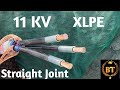 How to make Heat Shrink/11KV/XLPE High Voltage Copper Connectors  Straight through cable joint/HT