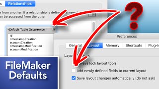 Data Structure & Default Elements in FileMaker
