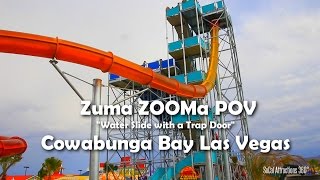 [HD POV] Zuma ZOOMa Water Slide POV - Trap Door Water Slide - Cowabunga Bay Water Park - Las Vegas