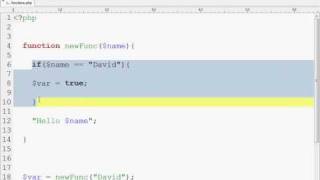 PHP Tutorial - Introduction to Building Functions