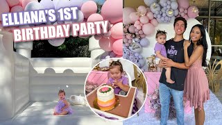 ELLIANA'S 1ST BIRTHDAY PARTY!!!! preparing, setting up & opening gifts